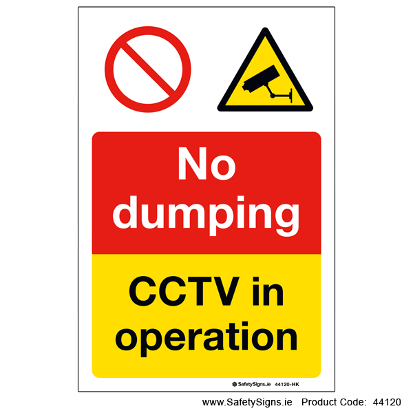 No Dumping CCTV in Operation - 44120