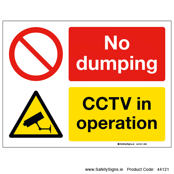 No Dumping CCTV in Operation - 44121