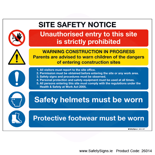 Site Safety Notice - 26014