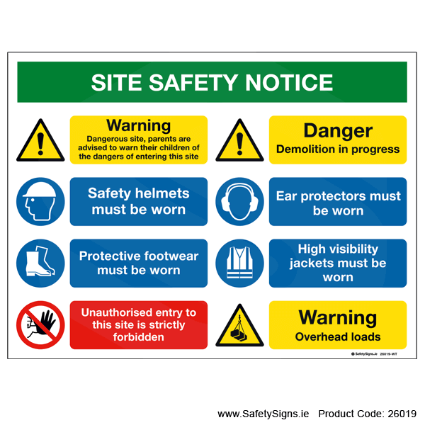 Site Safety Notice - 26019