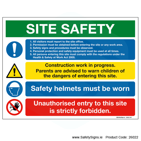 Site Safety Notice - 26022