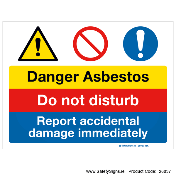 Asbestos - Do not Disturb - 26037