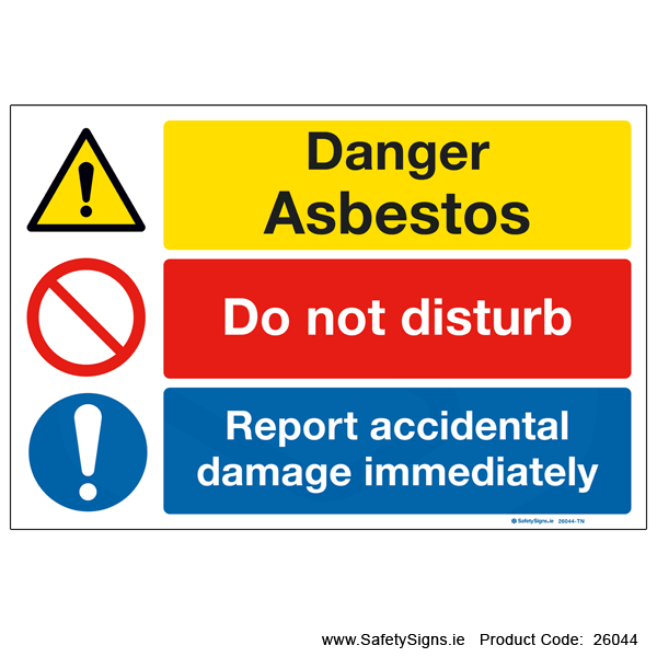Asbestos - Do not Disturb - 26044