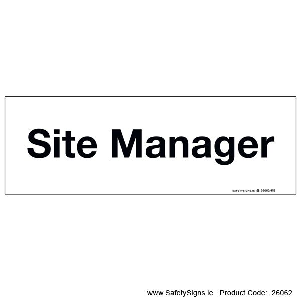Site Manager - 26062