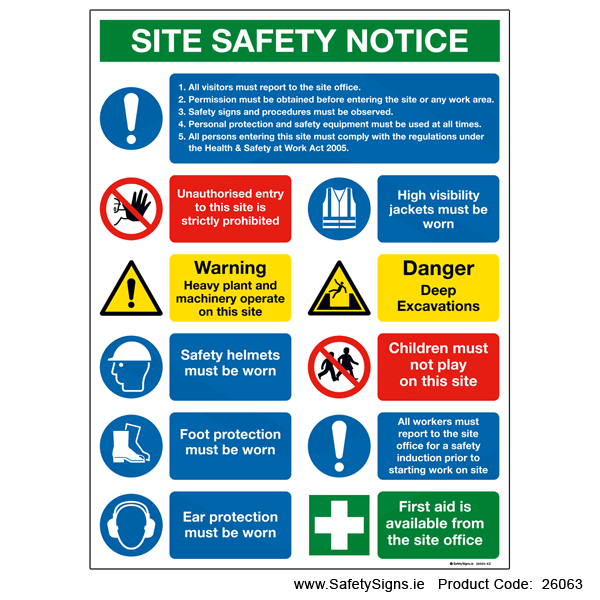 Large Site Safety Notice - 26063