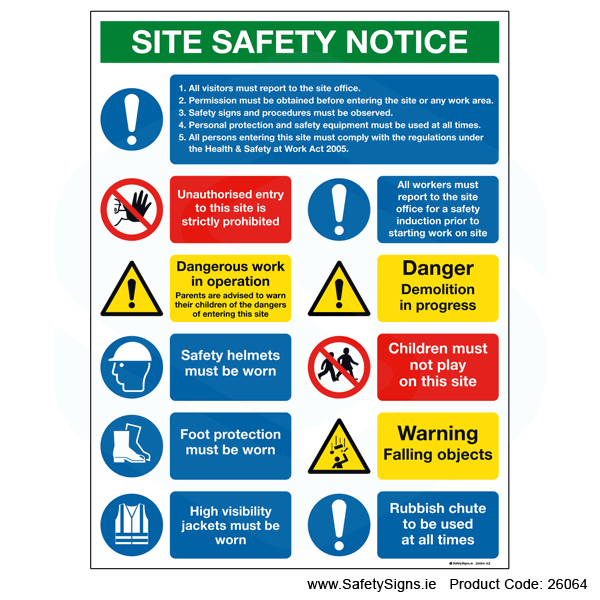 Large Site Safety Notice - 26064