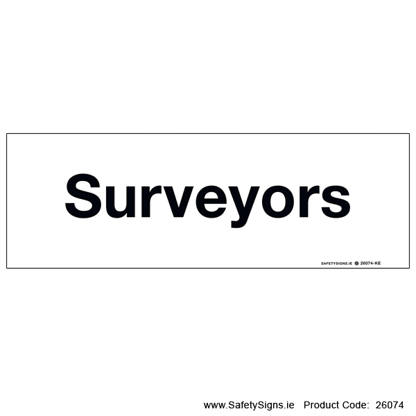 Surveyors - 26074