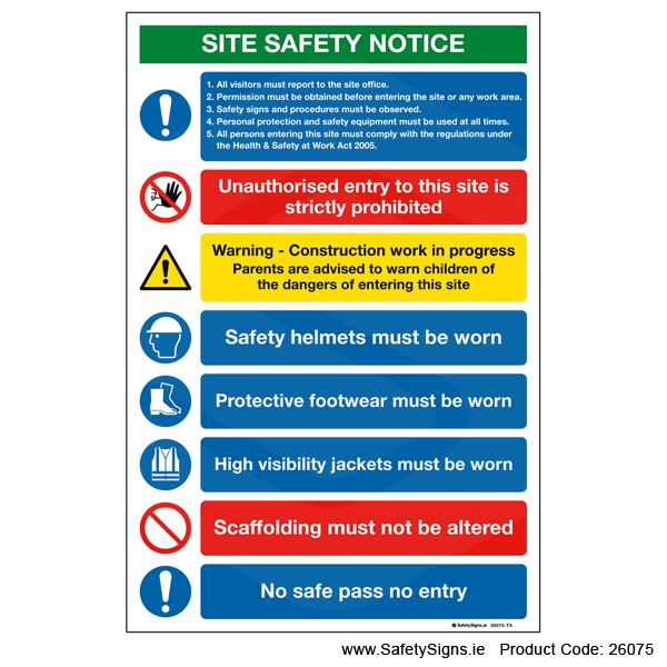 Site Safety Notice - 26075