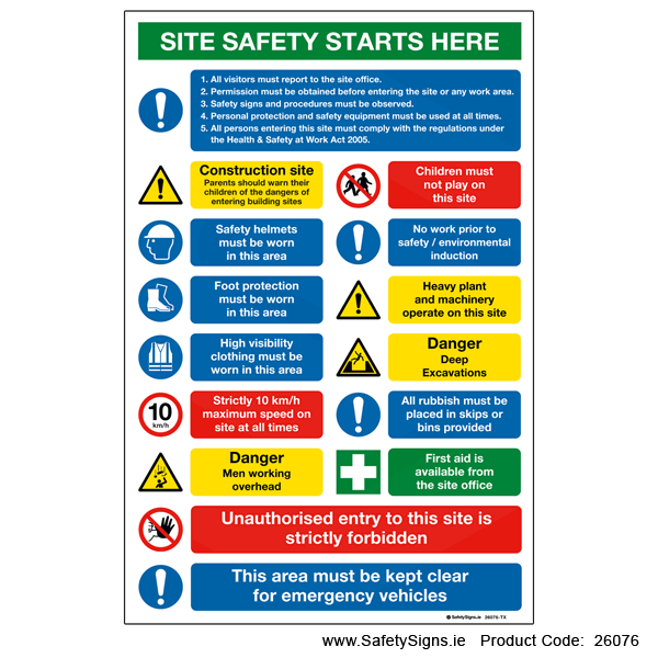 Site Safety Notice - 26076