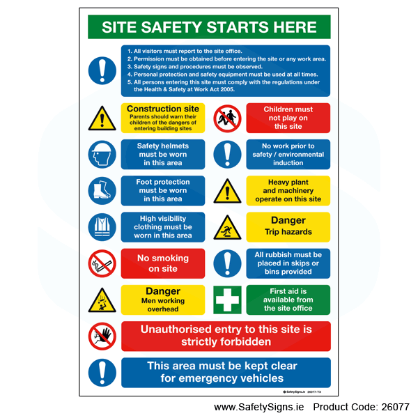 Site Safety Notice - 26077