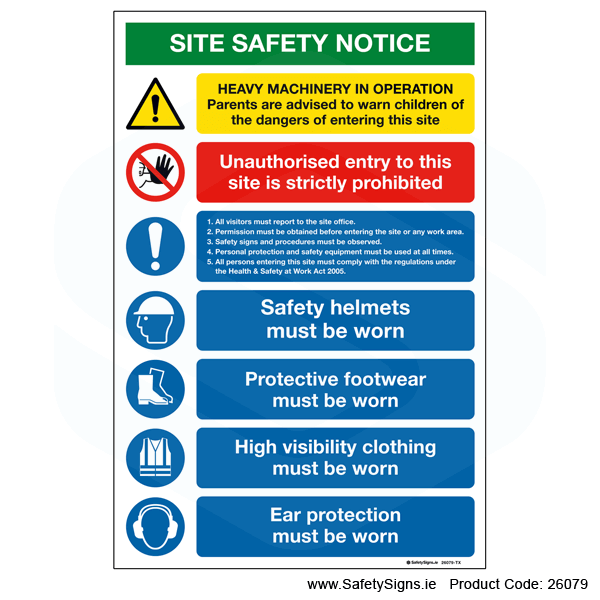 Site Safety Notice - 26079