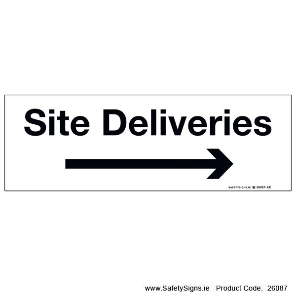 Site Deliveries - Arrow Right - 26087