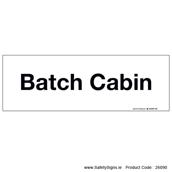 Batch Cabin - 26090