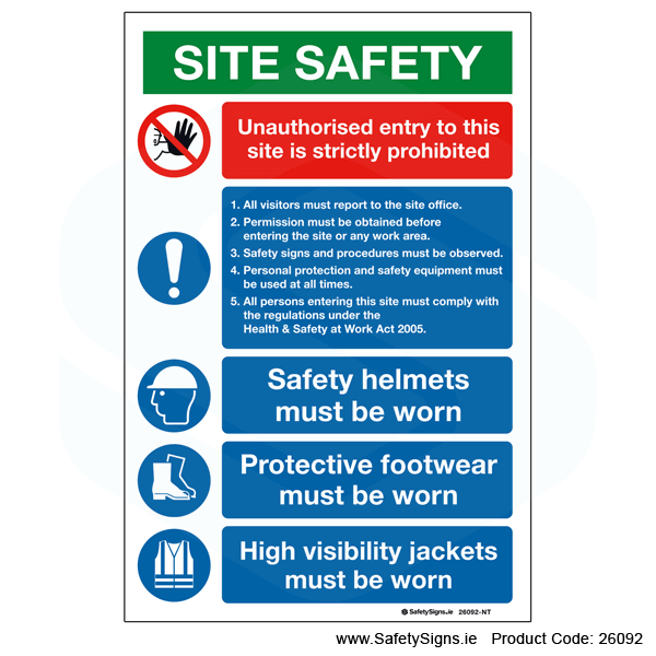Small Site Safety Notice - 26092