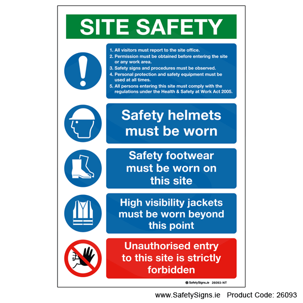 Small Site Safety Notice - 26093