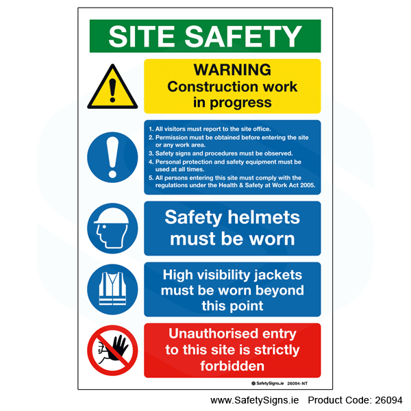 Small Site Safety Notice - 26094
