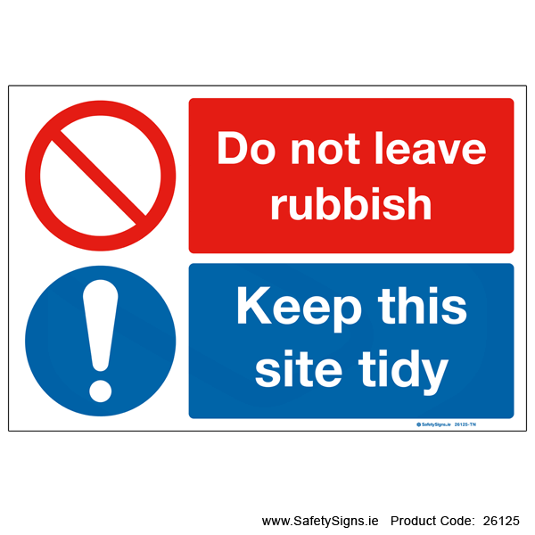 Keep this Site Tidy - 26125