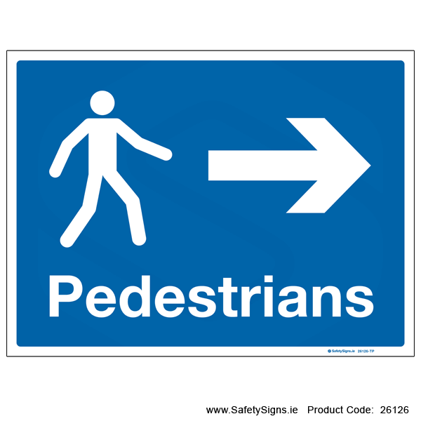 Pedestrians - Arrow Right - 26126