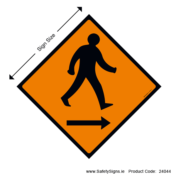 Pedestrians Cross to Right - WK081 - 24044