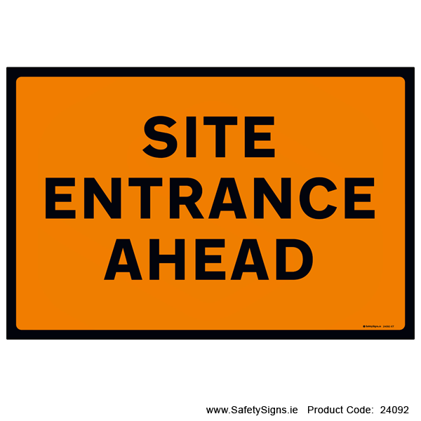 Site Entrance Ahead - 24092
