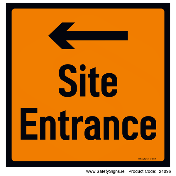 Site Entrance - Arrow Left - 24096