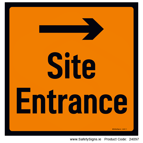 Site Entrance - Arrow Right - 24097