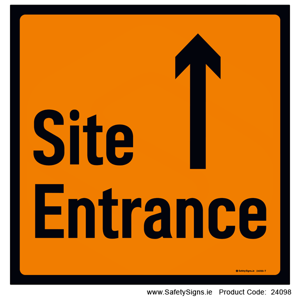 Site Entrance - Arrow Up - 24098