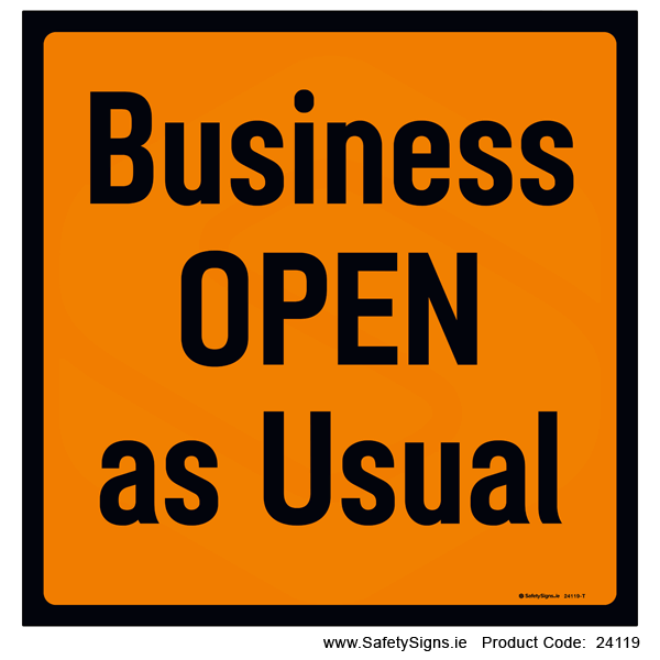 Business Open as Usual - 24119