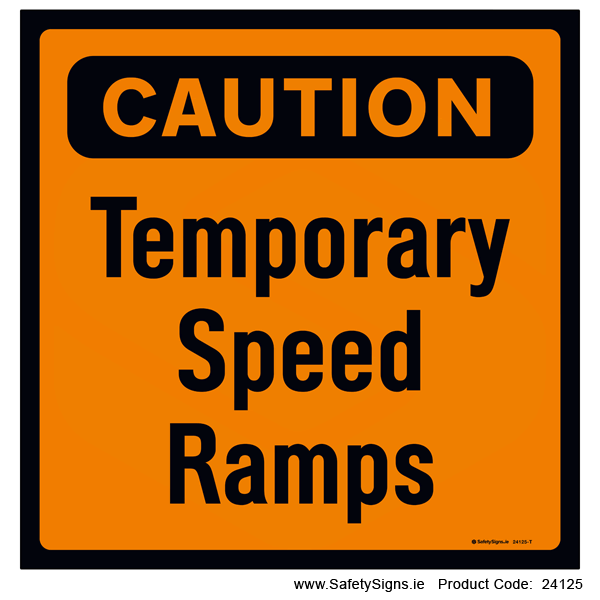 Temporary Speed Ramps - 24125