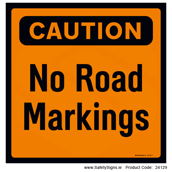 No Road Markings - 24129