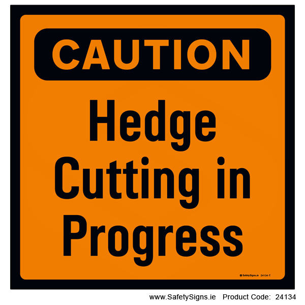 Hedge Cutting in Progress - 24134