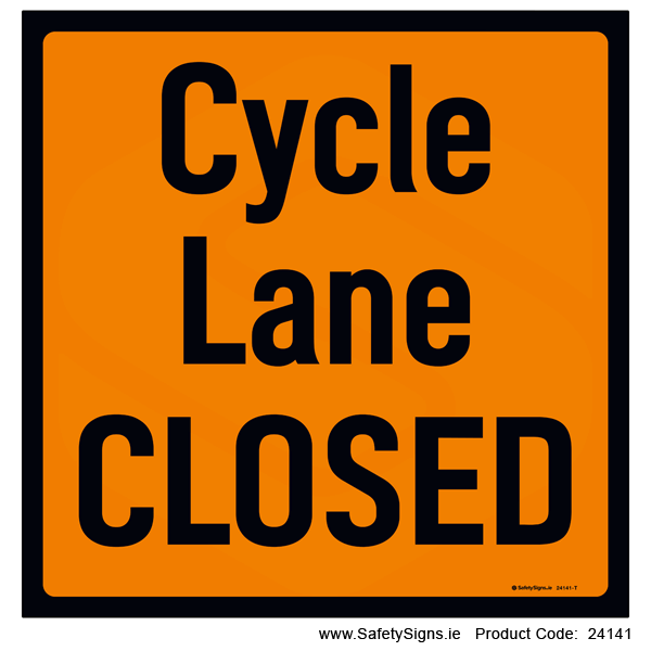 Cycle Lane Closed - 24141