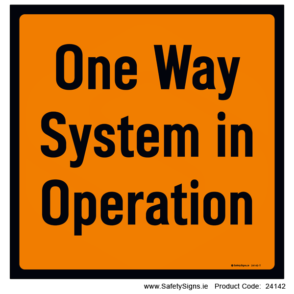 One Way System in Operation - 24142