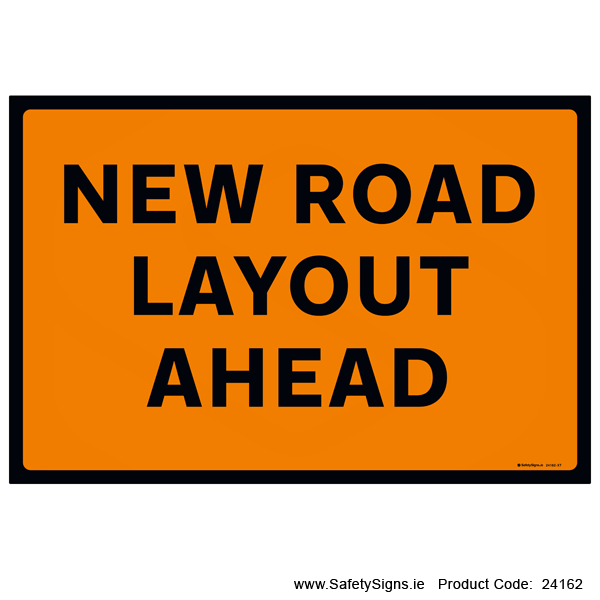 New Road Layout Ahead - 24162