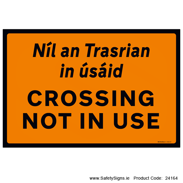 Crossing not in use - 24164