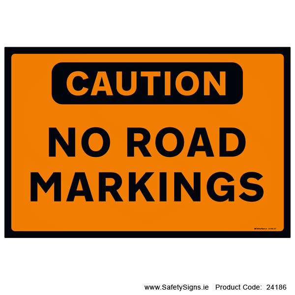 No Road Markings - 24186