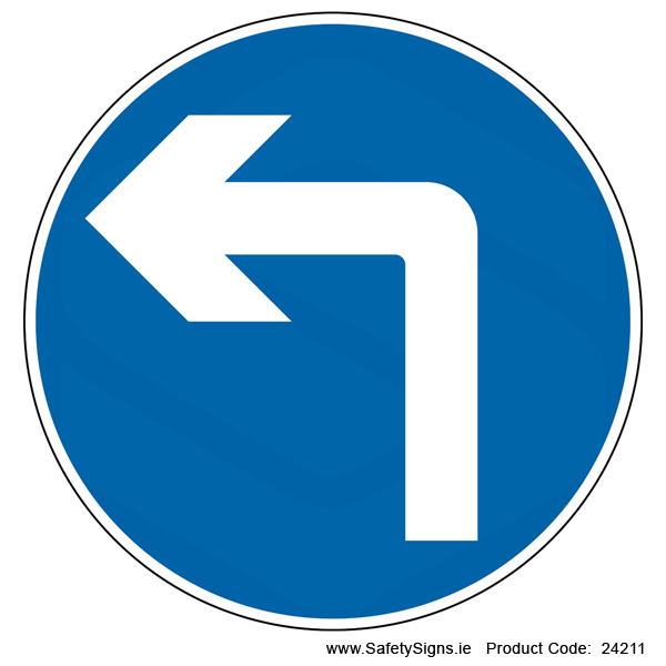 Turn Left Ahead - RUS007 (Circular) - 24211