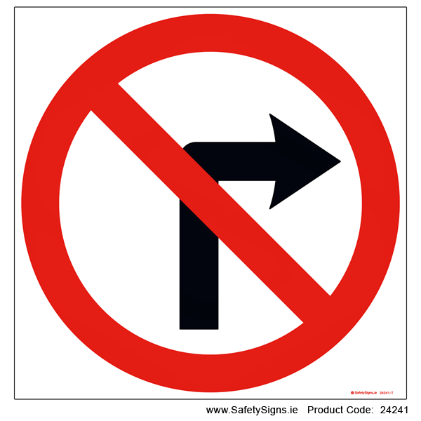 No Right Turn - RUS012 - 24241