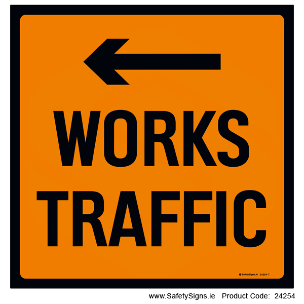 Works Traffic - Arrow Left - 24254