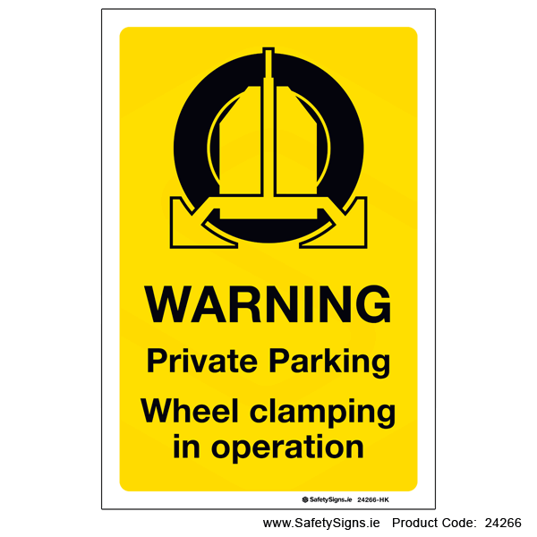 Private Parking - Wheel Clamping - 24266