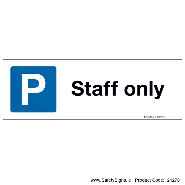 Parking - Staff Only - 24278