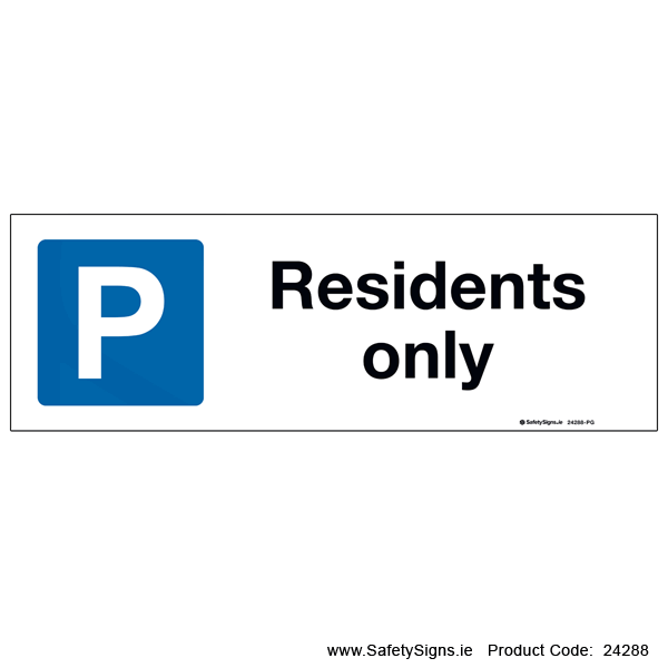 Parking - Residents Only - 24288