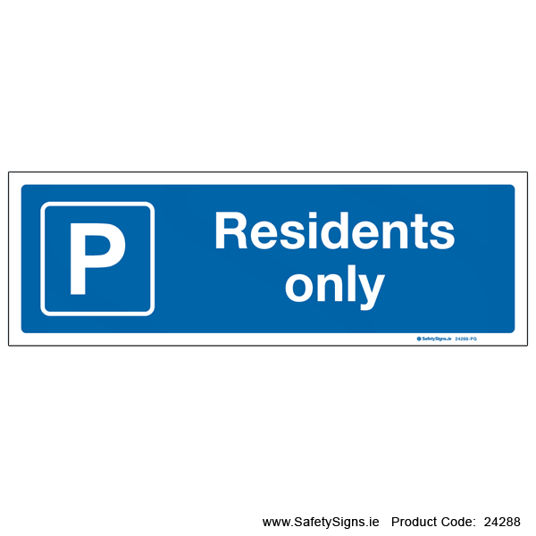 Parking - Residents Only - 24288