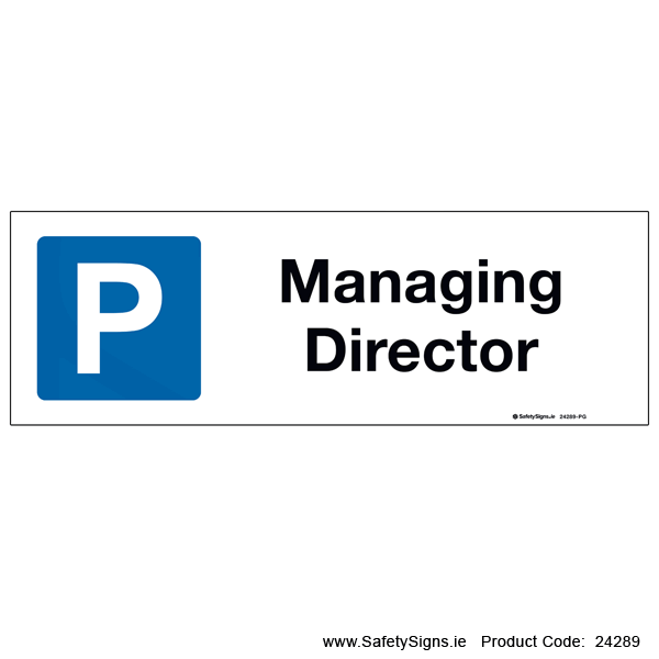 Parking - Managing Director - 24289