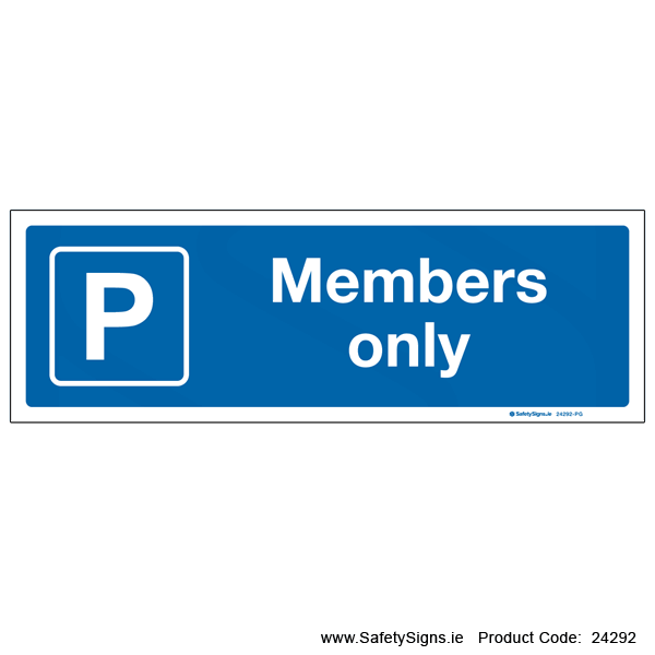 Parking - Members Only - 24292