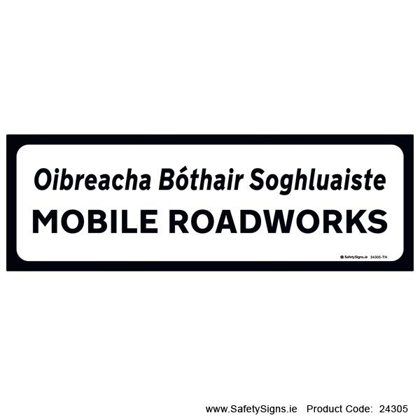 Supplementary Plate - Mobile Roadworks - P082 - 24305
