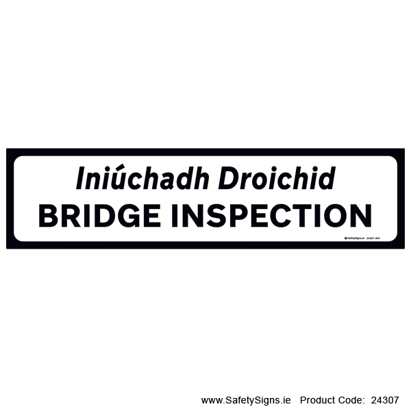 Supplementary Plate - Bridge Inspection - P082 - 24307