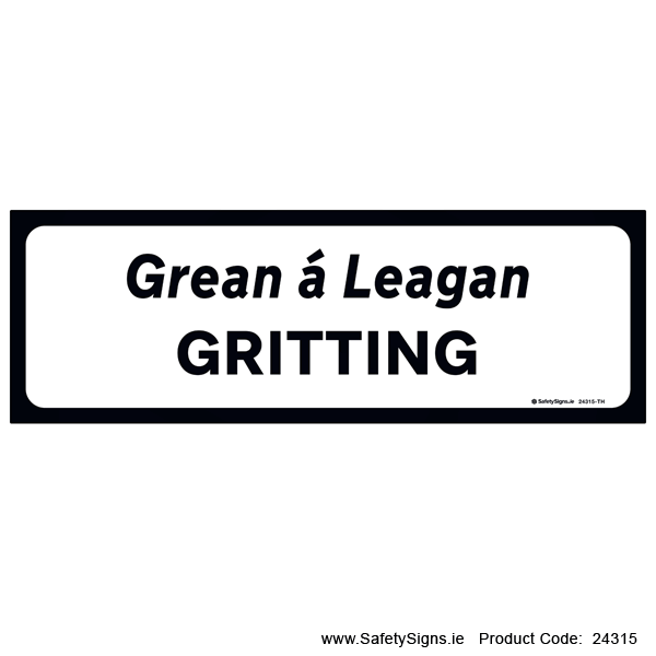Supplementary Plate - Gritting - P082 - 24315