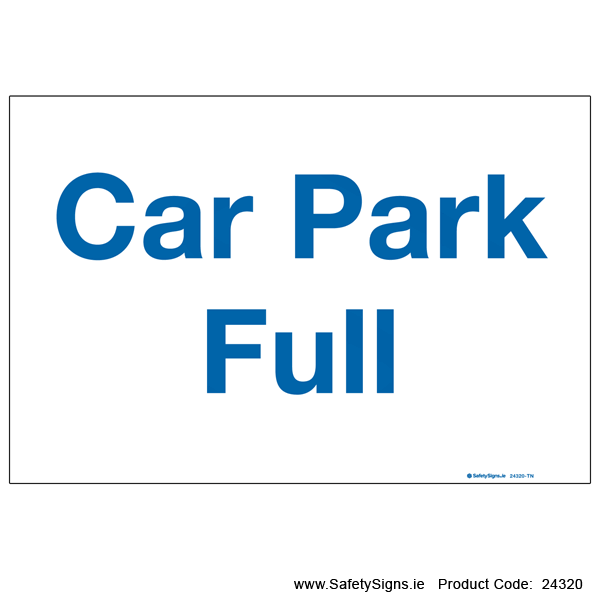 Car Park Full - 24320