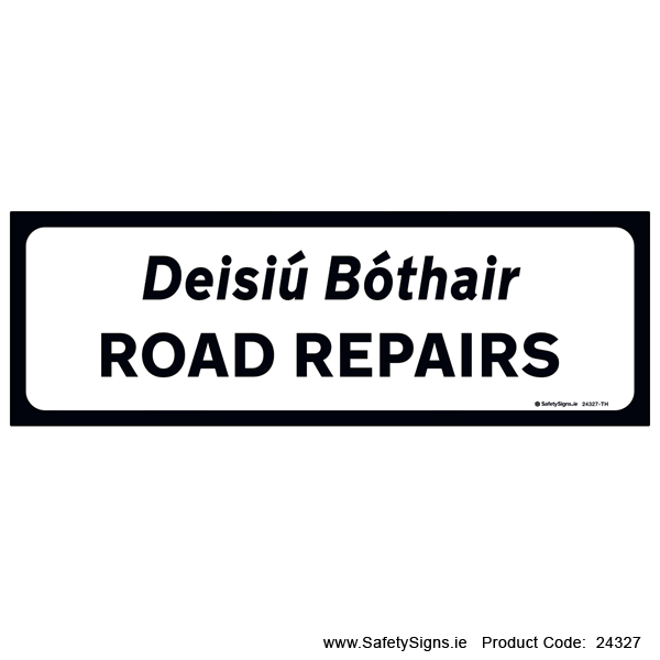 Supplementary Plate - Road Repairs - P082 - 24327
